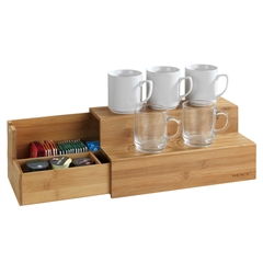 Te og kaffe organiser i bambus