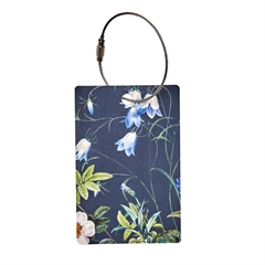 Koustrup og Co. kuffertmærke - Blue Flower Garden - Mørkeblå