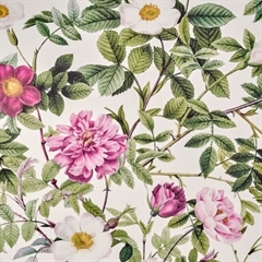 Økologisk viskestykke med Rose Flower Garden print