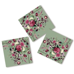 Servietter af FSC papir. Pakke m. 20 stk. - Blossom Garden