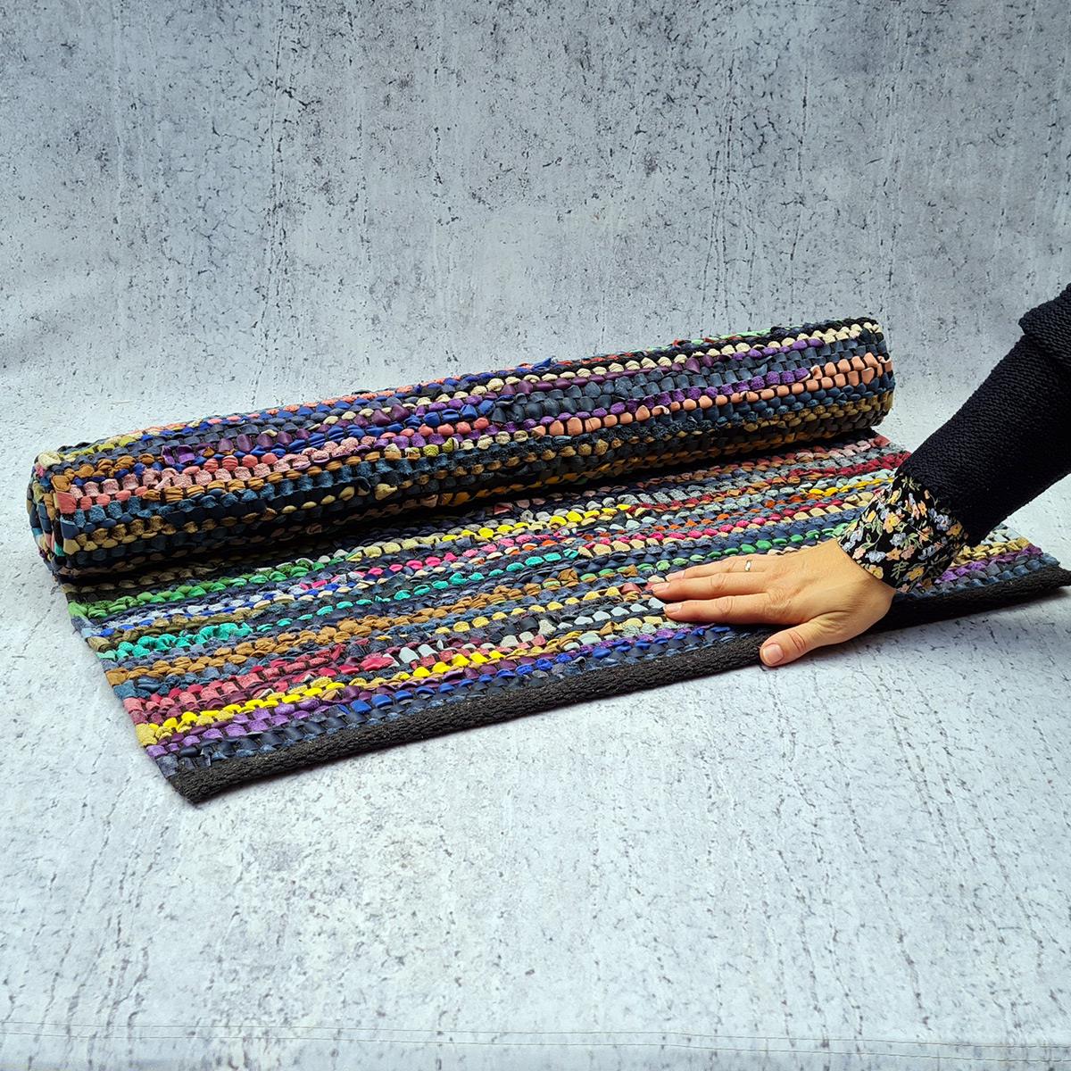 Kludetæppe i læder - Multifarvet. Fra kr Køb online!