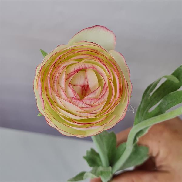 Kunstig Blomst - Ranunkel, 34 cm. LYS ROSA