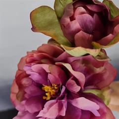 Speedtsberg kunstig blomst på stilk - Peony, rosa