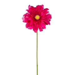 Kunstig blomst på stilk - Gerbera 80 cm - Rosa