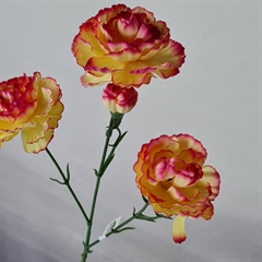 Kunstig Blomst - Nellike, 65 cm. GUL