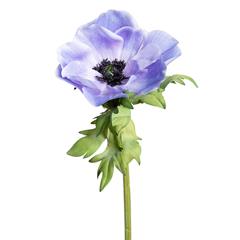 kunstig blomst - anemone i blå