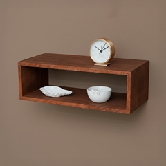 Lake Vægkasse i Egetræ - Lille, Aflang, Mocha