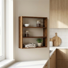 Hylde i Egetræ - Eve - Mocha - Mørkebrun