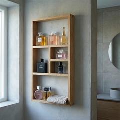 Lake Sættekasse i Egetræ - Parfumehylde