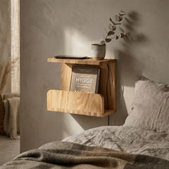 Egetræs-sengebord i flot design
