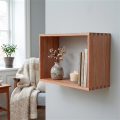 Lake Vægkasse i Egetræ - Rektangulær 30x45 cm