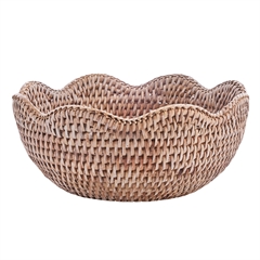 Lene Bjerre Norah Kurv i Rattan - 24x10 cm, Natur
