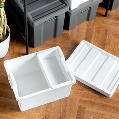 Like-It Store-Up Box med bakke & hjul, Hvid