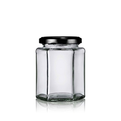 Little Pots Mirette Marmeladeglas med sort låg - 283 ml.