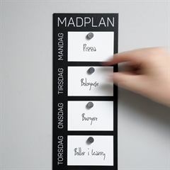 madplan på din væg - skift selv retter ud