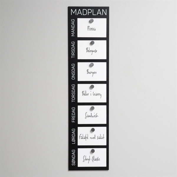 madplan til væg - dansk design