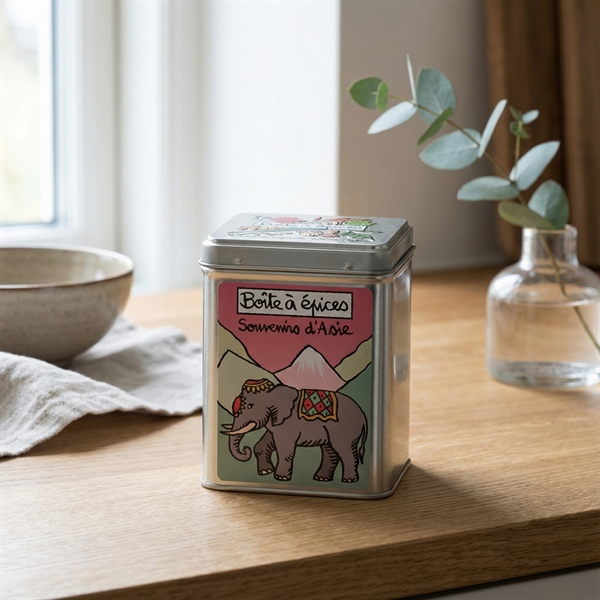 Metaldåse til Krydderier - Asien