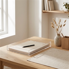 a4 bakke i ren akryl