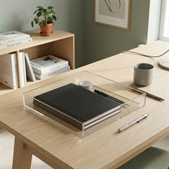 Modena bakke i akryl 25x25x4cm, kvadratisk - Large