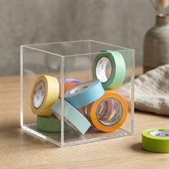 Modena kasse i akryl 10x10cm  Kvadratisk 