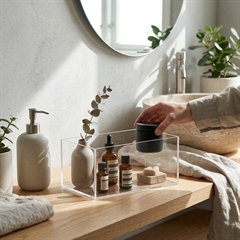 akrylkasse str. small til opbevaring medium