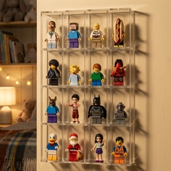 Displaykasse til legofigurer i klar akryl