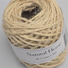 elegant indpakning med naturhampgavebånd