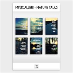 Mini galleri postkort sæt m. 6  kort - Nature Talks