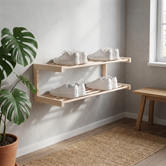 NAW Hilda Skoreol til vægophæng i Birketræ - 2 hylder