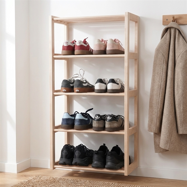 NAW Hilda Skoreol til vægophæng i Birketræ - 5 hylder