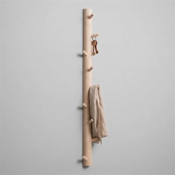 NAW vertikal knage i Birketræ - BODIL, 9 Knager