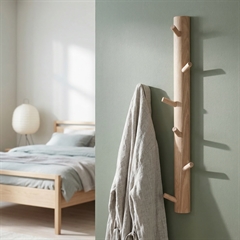 NAW Vertikal knage i Egetræ - KARIN, 6 knager 