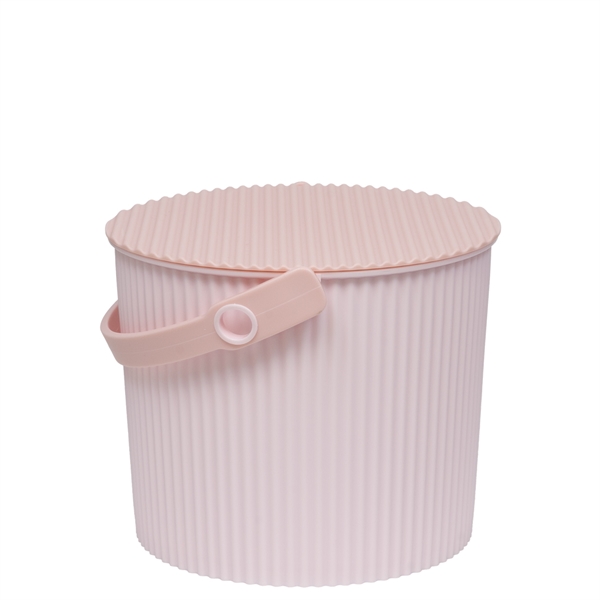 Omnioutil Plastikspand - Pastel Peach Pink 8 liter