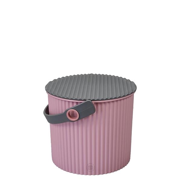 Omnioutil plastikspand lyserød 4 liter