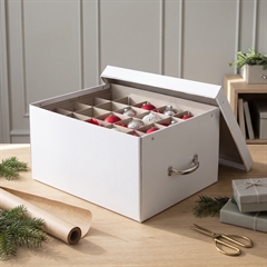 Box til Julepynt - Hvid