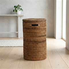 Opbevaringskurv i bambus - BALI - Mørk natur, Lille