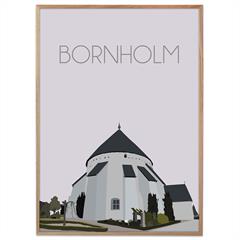 Plakat med Bornholm, Østerlars kirke
