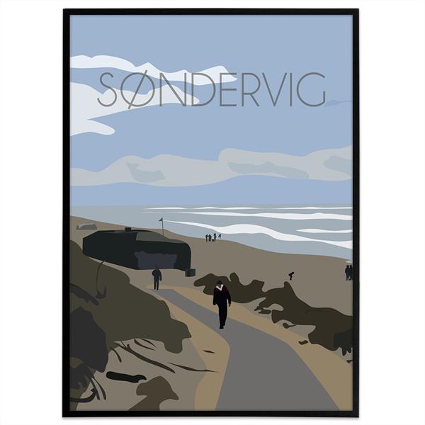 Søndervig plakat, bynavn