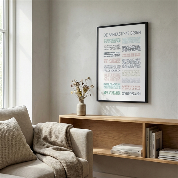 Plakat - De fantastiske børn, colors