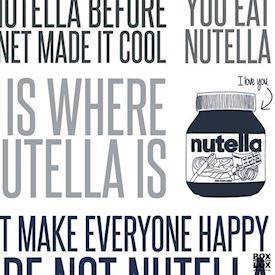 plakat til nutella elskeren