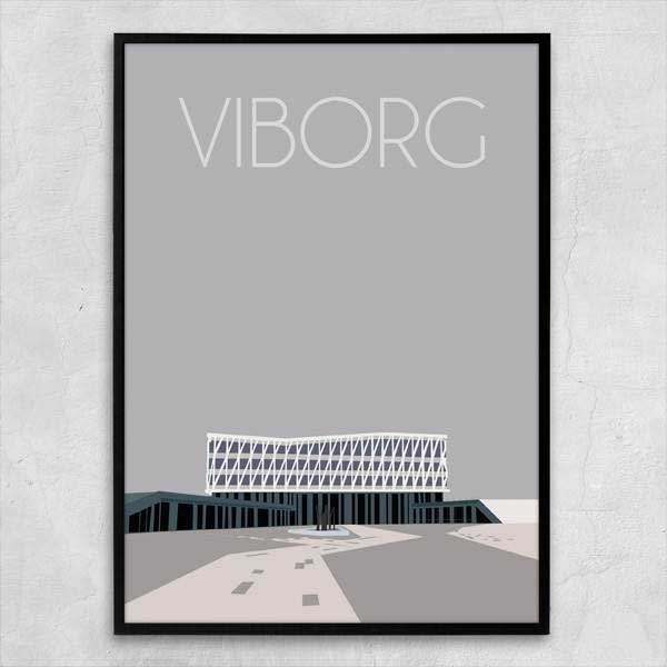 plakat med viborg som motiv