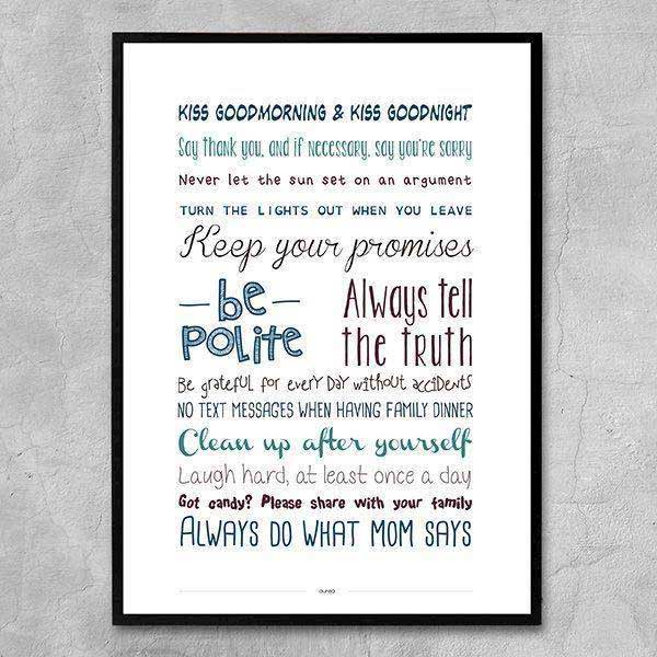 Plakat - Houserules, colors