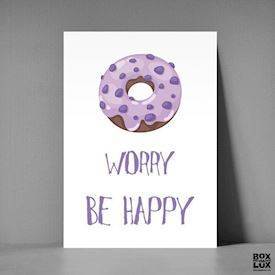 Postkort XL Donut worry