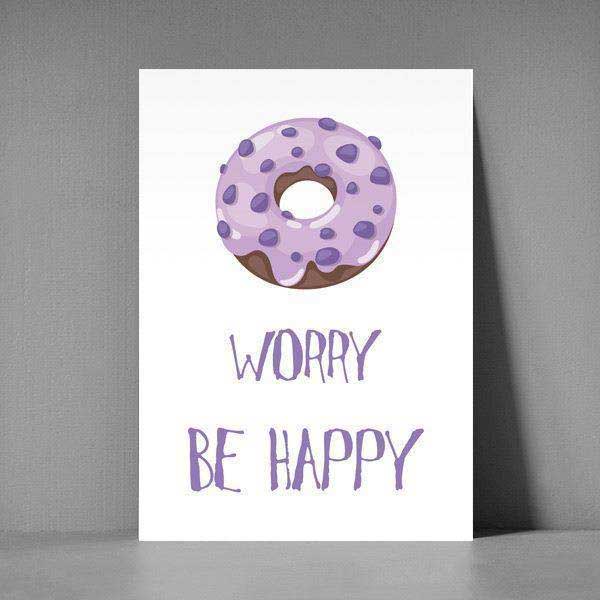 Postkort XL Donut worry