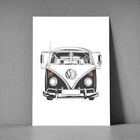 Postkort XL - VW rugbrød