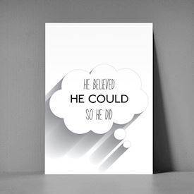 xl postkort - He believed he could