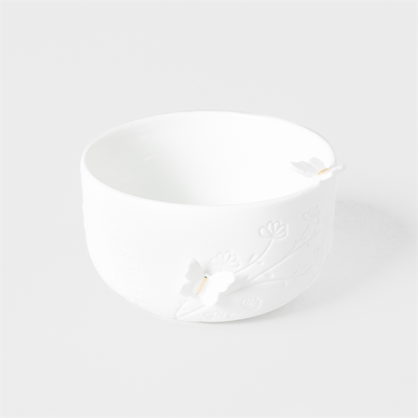 Räder lille skål i porcelæn med sommerfugl