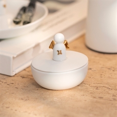 Räder Krukke med låg i Porcelæn - Engel