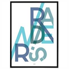 Plakat - Randers, blå