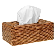 Charmille Kasse til Kleenex i Rattan. Honey